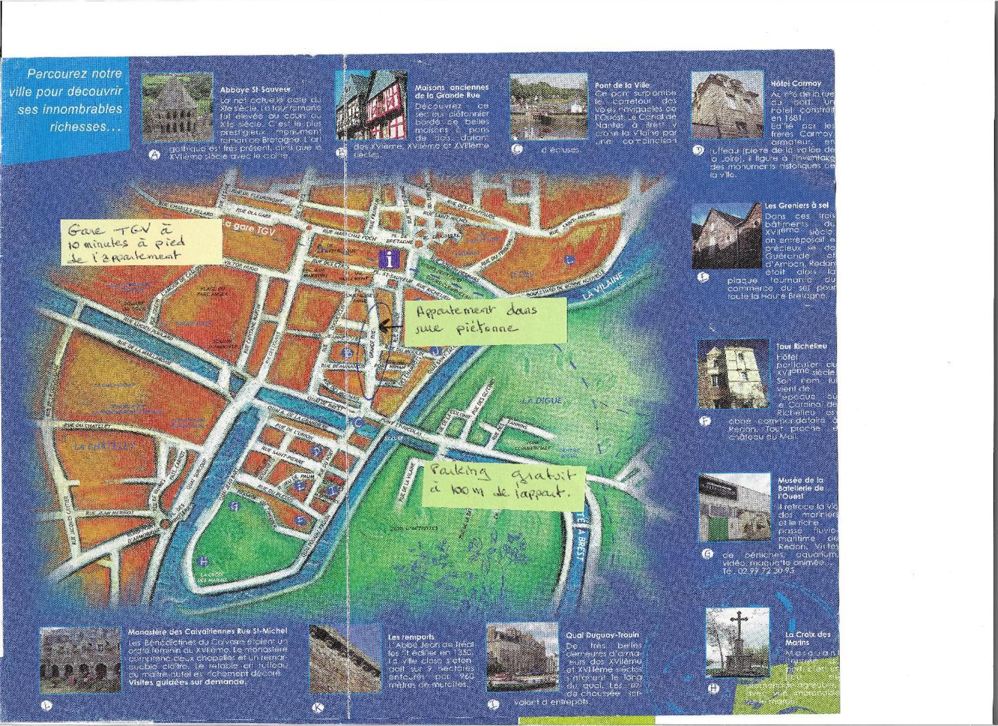 Spacieux T3 Lumineux Dans Quartier Historique Avec Wifi Redon Exteriör bild